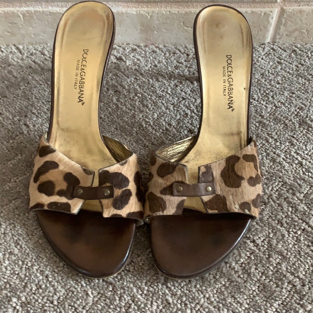 Dolce&Gabbana animal print heels